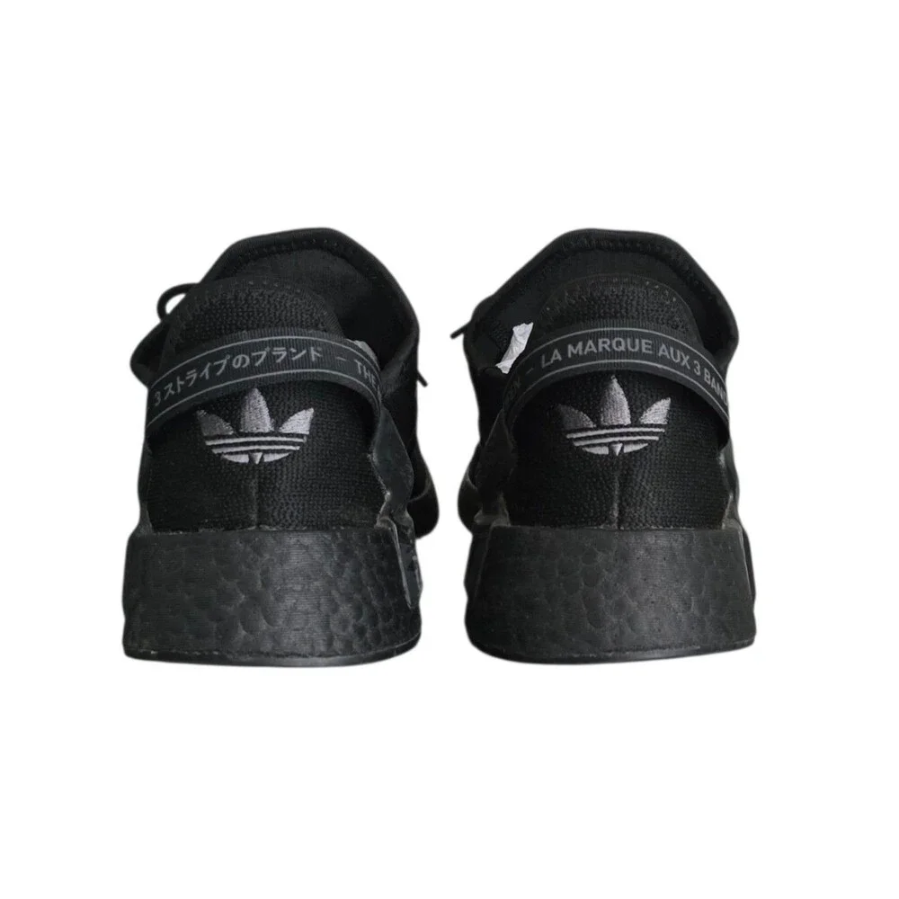 Adidas NMD R1 V2 Shoes Mens 7 Womens Size 8 Black Grey Sneakers FZ6238